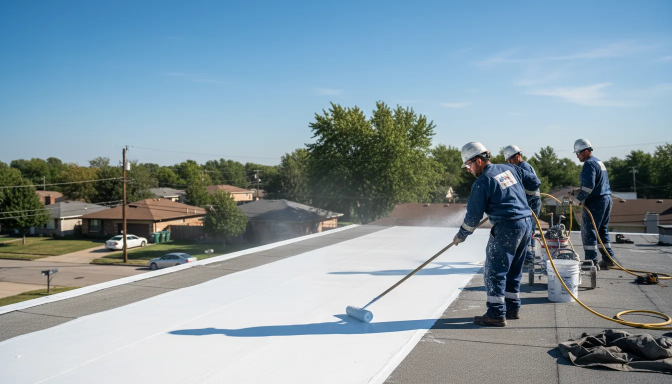 Commercial roof coating in Quanah, TX near me